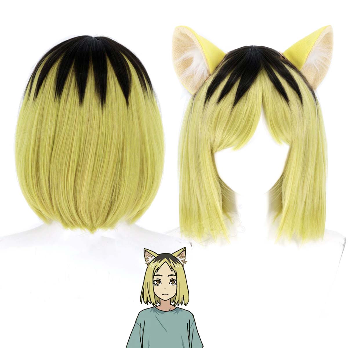 Chainsmoker Cat Yaku Neko Cosp - Men'S Yellow Accessories 评论和价格