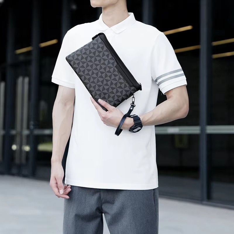 Men Wallet Clutch Bag Leather  - Coin Holder Men 评论和价格
