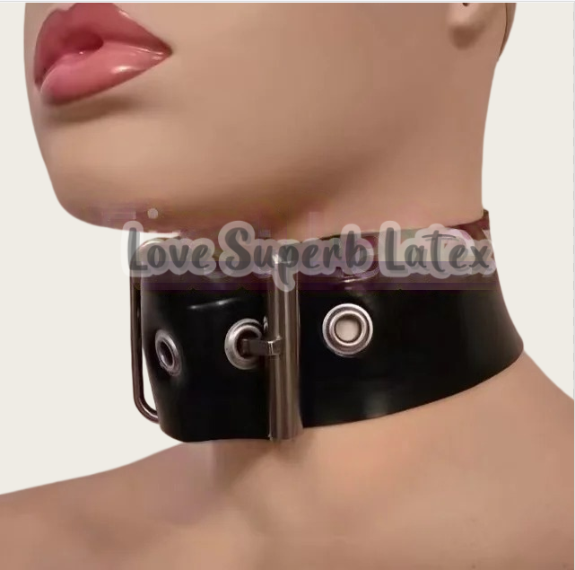 0.4mm Sexy Latex Neck Choker R - Men Accessories For Neck 评论和价格