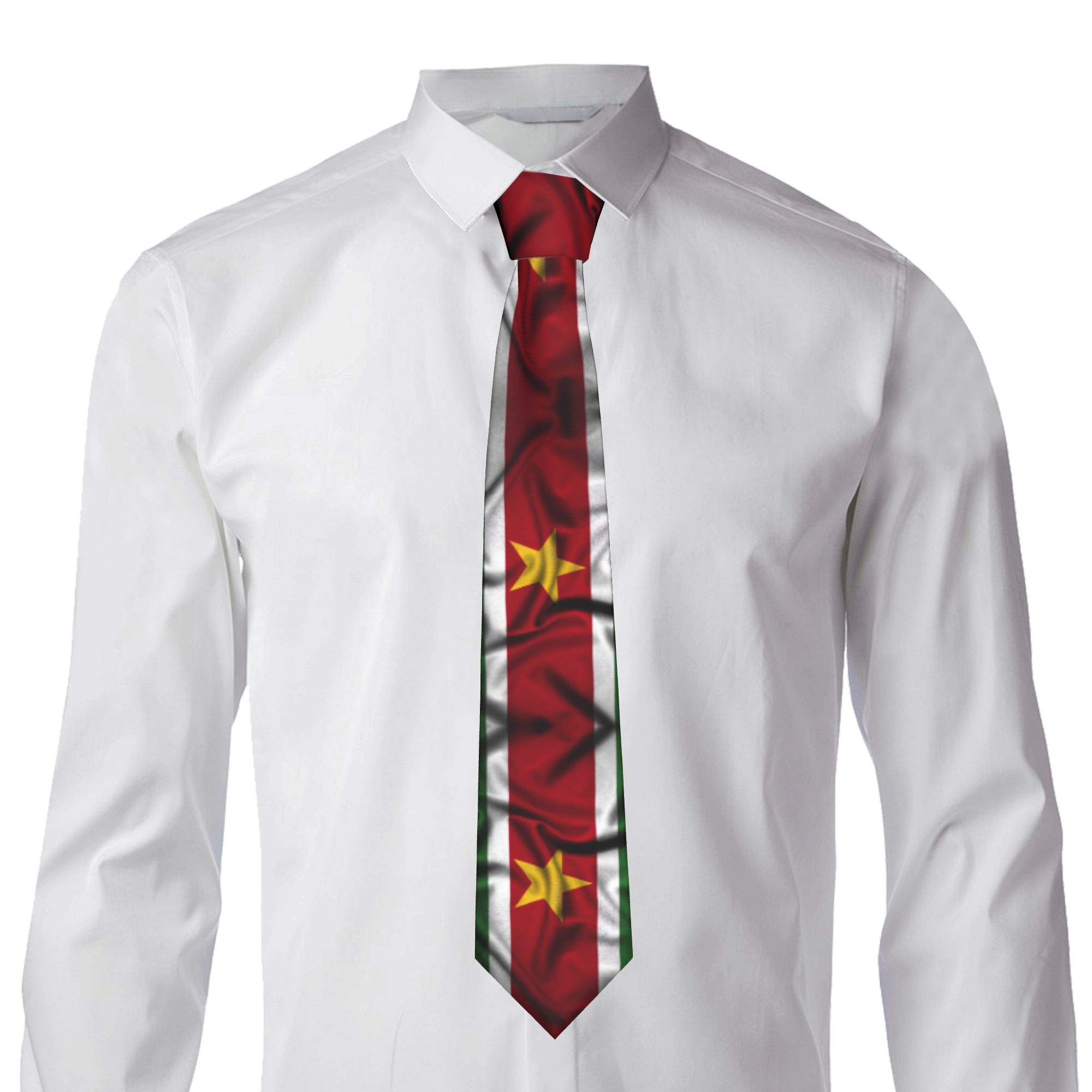 Suriname Flag Tie  Business Ne - Men'S Accessories Gift Ideas 评论和价格