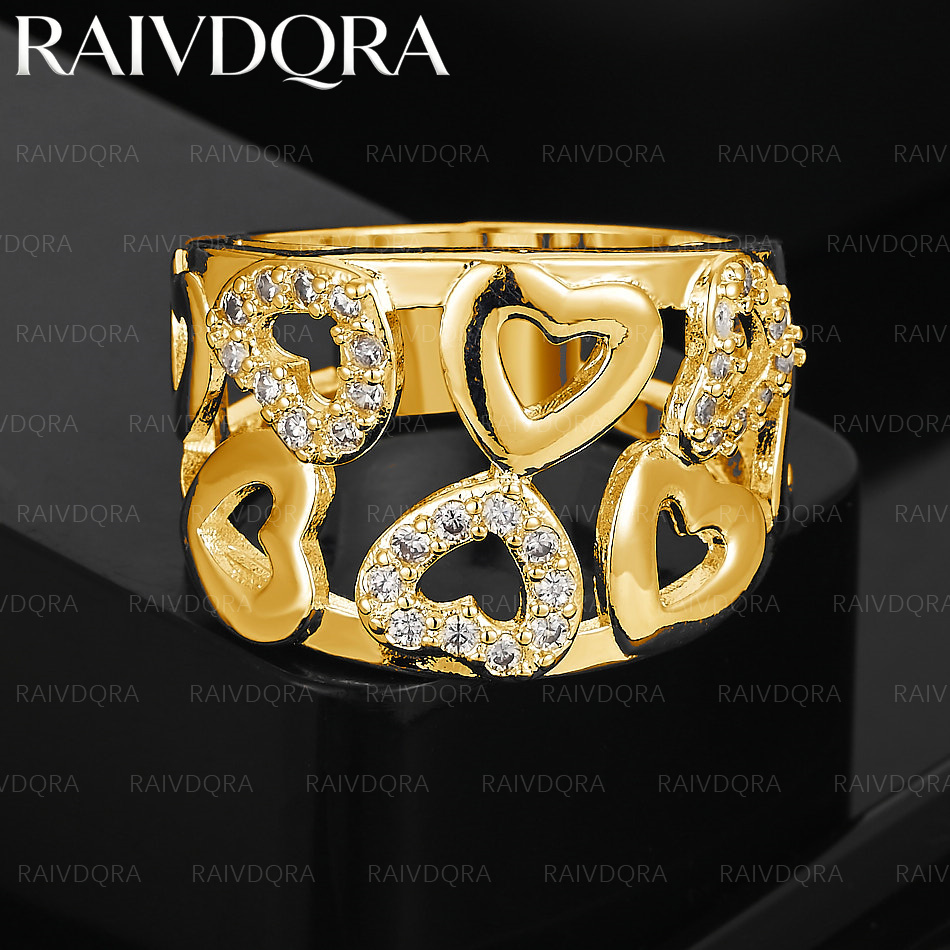 18K Gold Plated Hollow Hearts  - Men'S Yellow Accessories 评论和价格