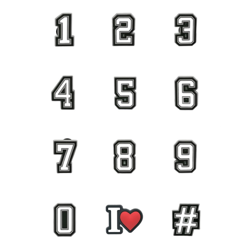 1pcs PVC Number Shoe Charms fo - Men'S Accessories Crocs 评论和价格