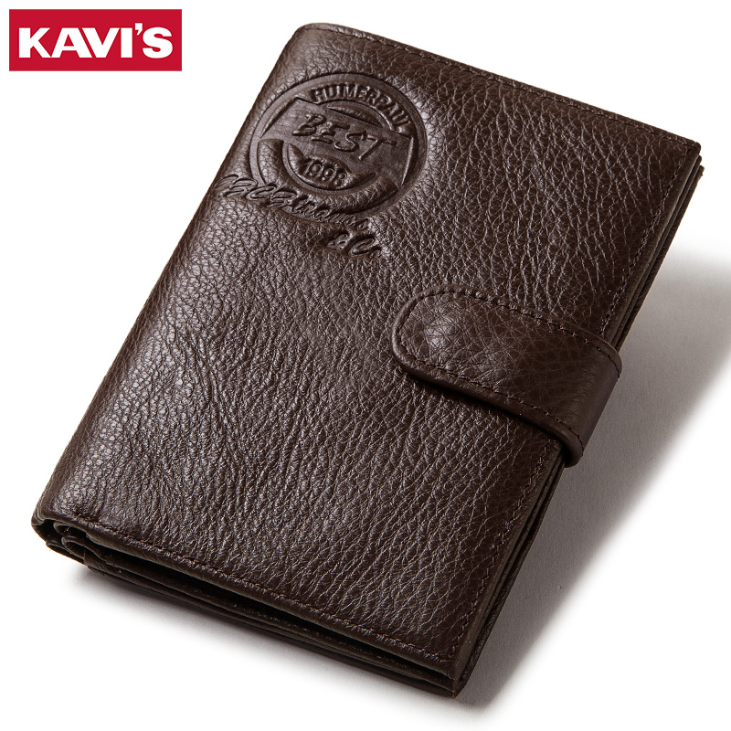 KAVIS Genuine Leather Wallet M - Coin Holder Men 评论和价格