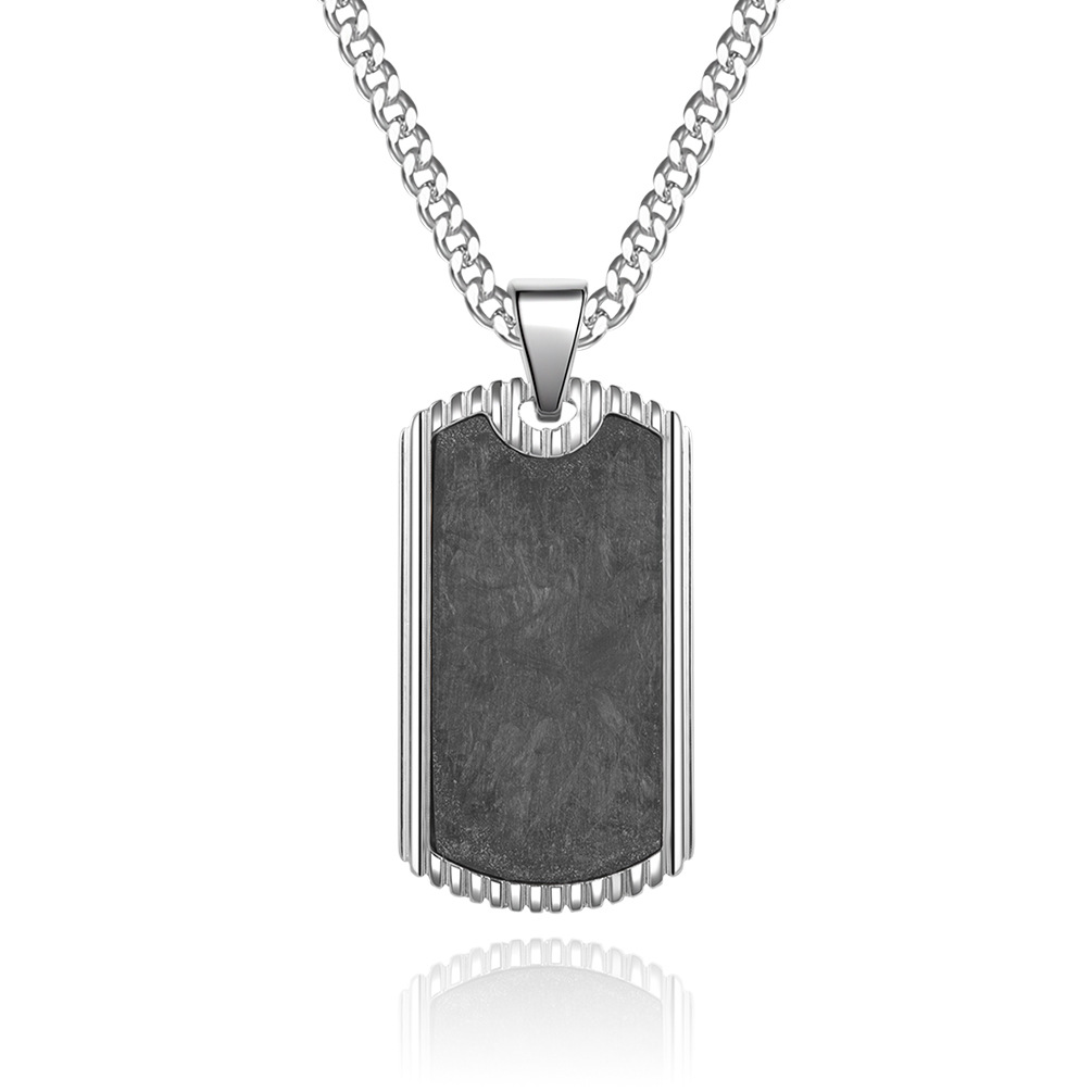 Carbon Fiber Pendant Stainless - Men Accessories List 评论和价格