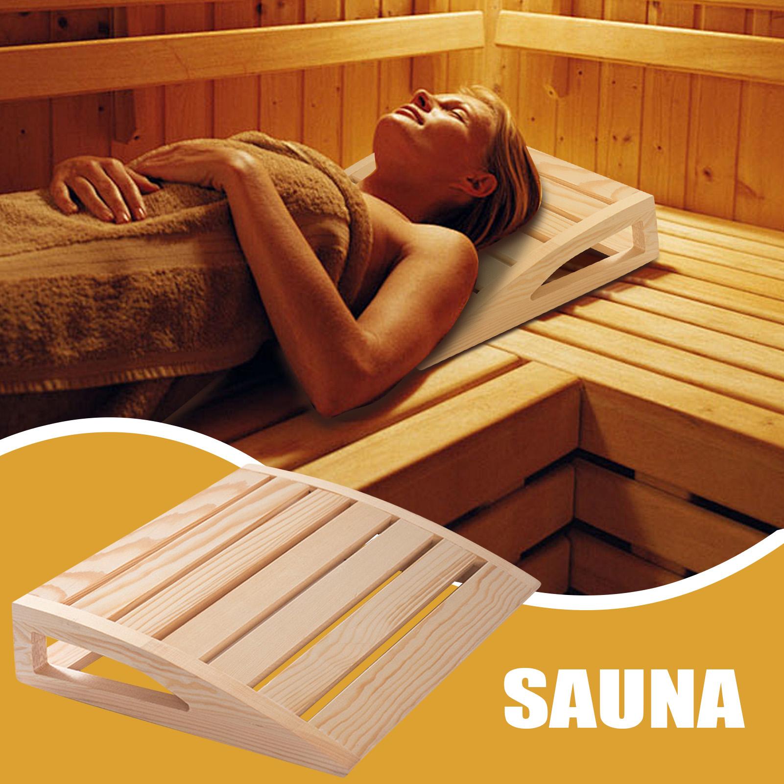 Wooden Sauna Headrest Handmade - Men Accessories For Neck 评论和价格