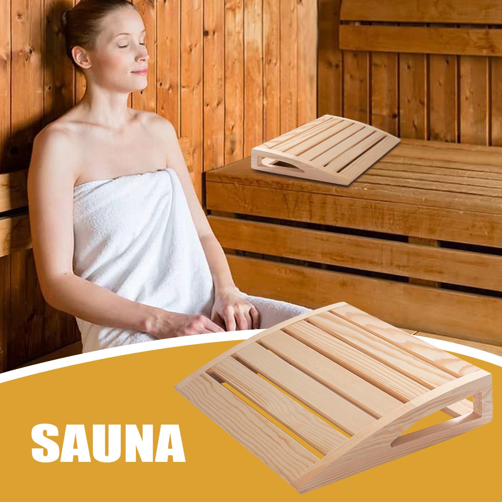 Wooden Sauna Headrest Handmade - Men Accessories For Neck 评论和价格